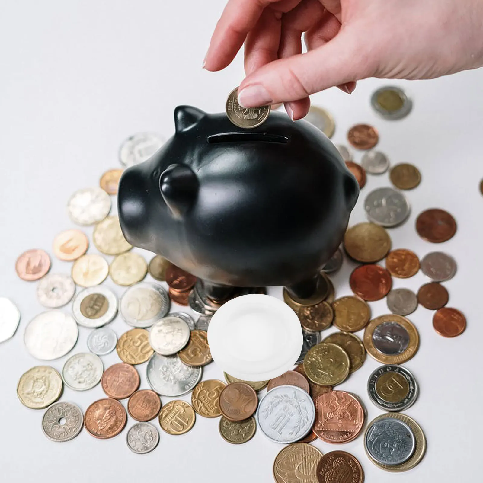 5Pcs PVC Saving Box Stoppers Round Plug for Piggy Bank Bottom Hole Cover Replacement 25Mm 26Mm 30Mm 32Mm 38Mm Secure Fit