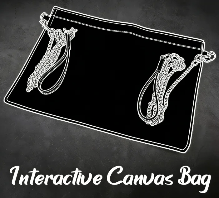 

Интерактивная холщовая сумка Magic Trick — иллюзия для побега пальцев для сцены, комедия, крупным планом и реквизита Magia