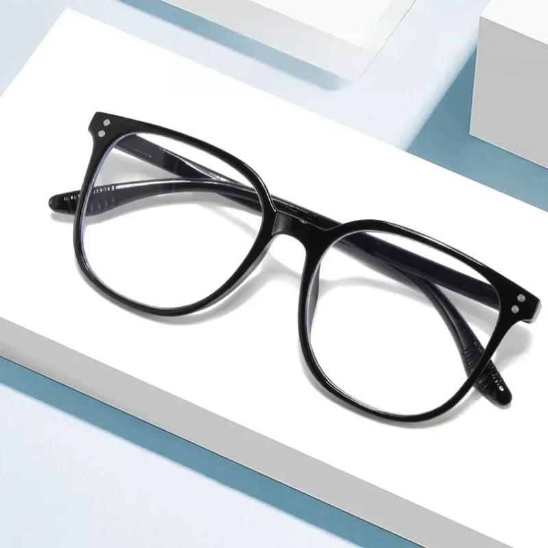 1 قطعة/3 قطعة/4 قطعة نظارات بإطار مربع بسيط وأنيق مع تصميم برشام، إكسسوار عصري للارتداء اليومي