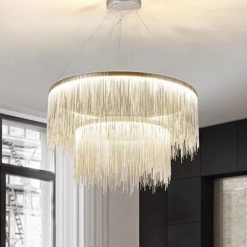 

Nordic Tassel LED Pendant Light Living Room Bedroom Hall Pendant Lamp Home Decoration Luxury Interior Lighting Lusters