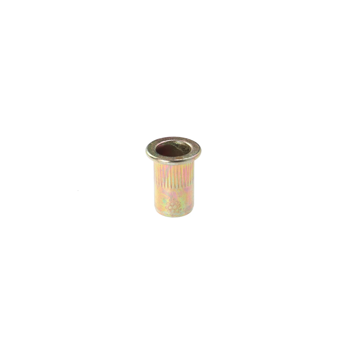 

100 Pcs Flat Head Cylindrical Pull Cap Rivet Nut Column Nuts Color Zinc Carbon Steel Furniture Accessories Steel Plastic