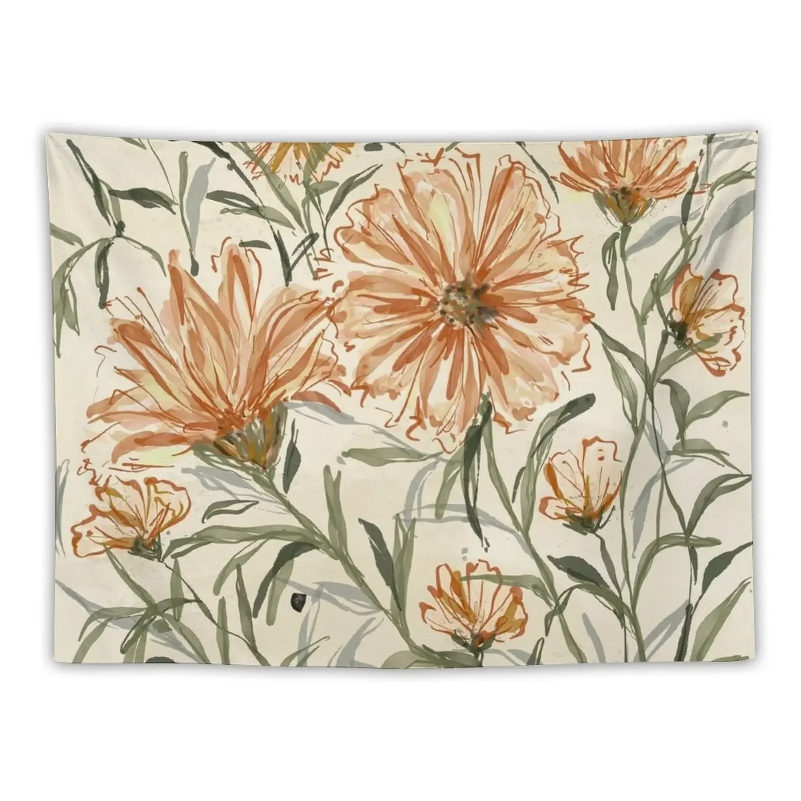 

Wild flowers illustration by MercuryV Tapestry Room Decorations Luxury Living Room Decoration Wallpaper Bedroom Tapestry
