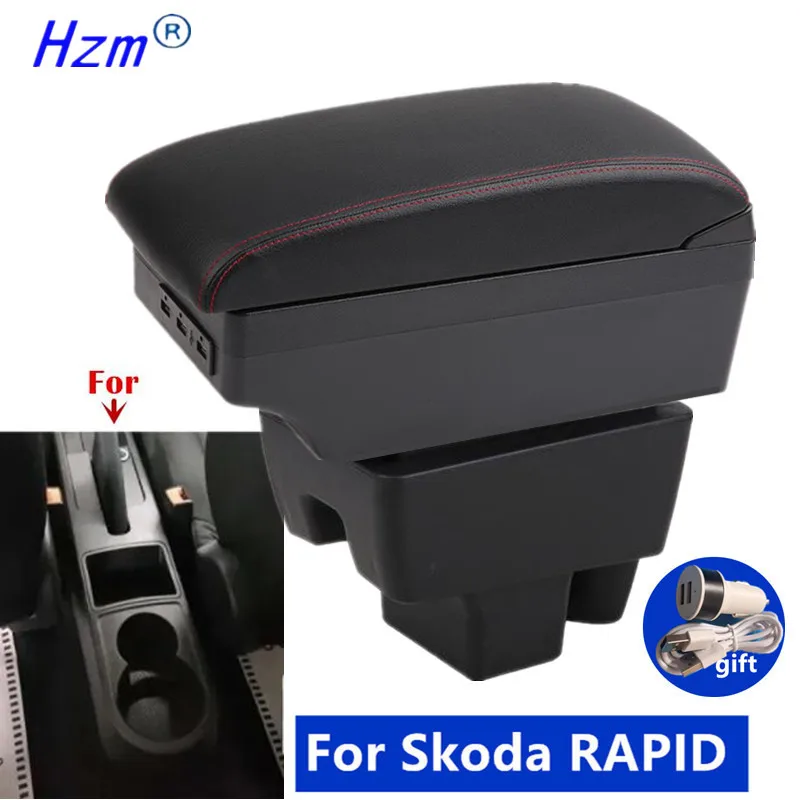 

Для Skoda Rapid Volkswagen New Polo автомобильный подлокотник ящик для хранения центральный ящик для хранения интерьера специальные аксессуары для модернизации