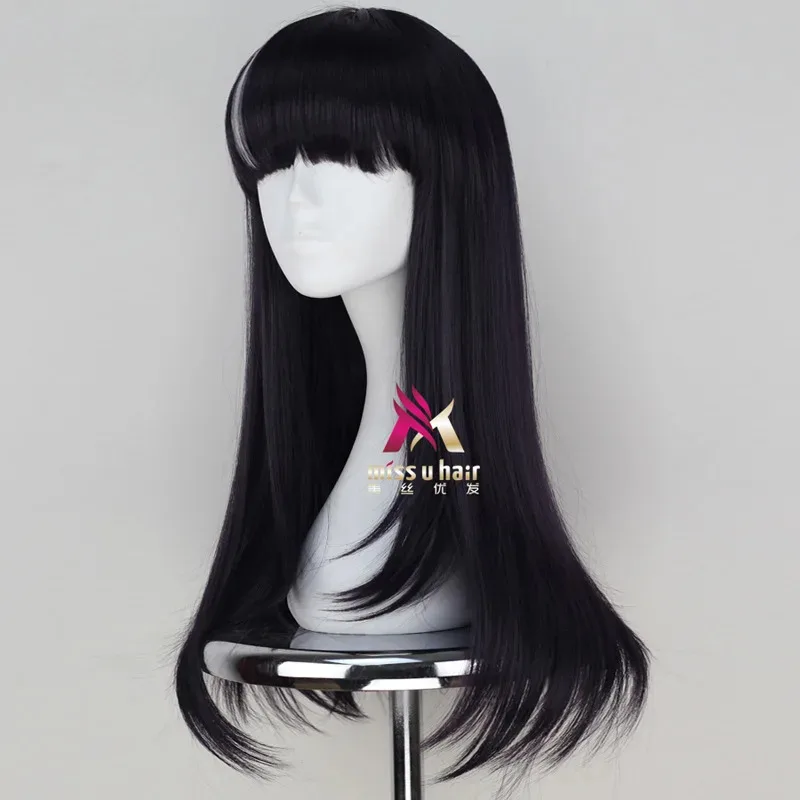 DY20anime 映画デスパレードデスビリヤードチユキコスプレ衣装ウィッグパーティーヘア耐火繊維かつら + ウィッグキャップ 25