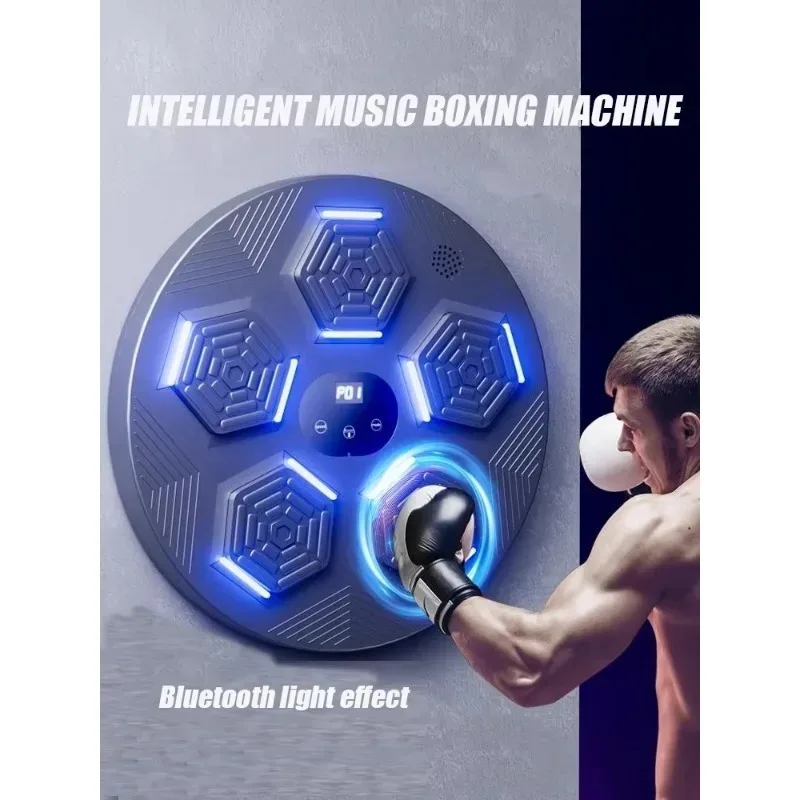 Intelligent Music Boxing Machine Wall Mounted Electronic Reaction Punching Target Home Boxing Training Fitness Equipment