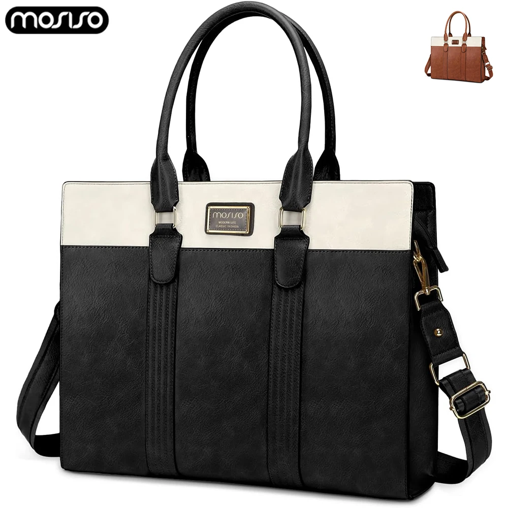 

15.6 inch Laptop Bag Waterproof PU Leather Women's Bag for MacBook HP Dell Asus Acer Notebook Shoulder Handbag Casual Tote Bag