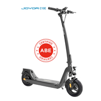 JOYOR C10E ABE Certification Electric Scooter 500W Motor 48V 10.4Ah Removable Battery 10-inch Pneumatic Tire,Disc Brake Front