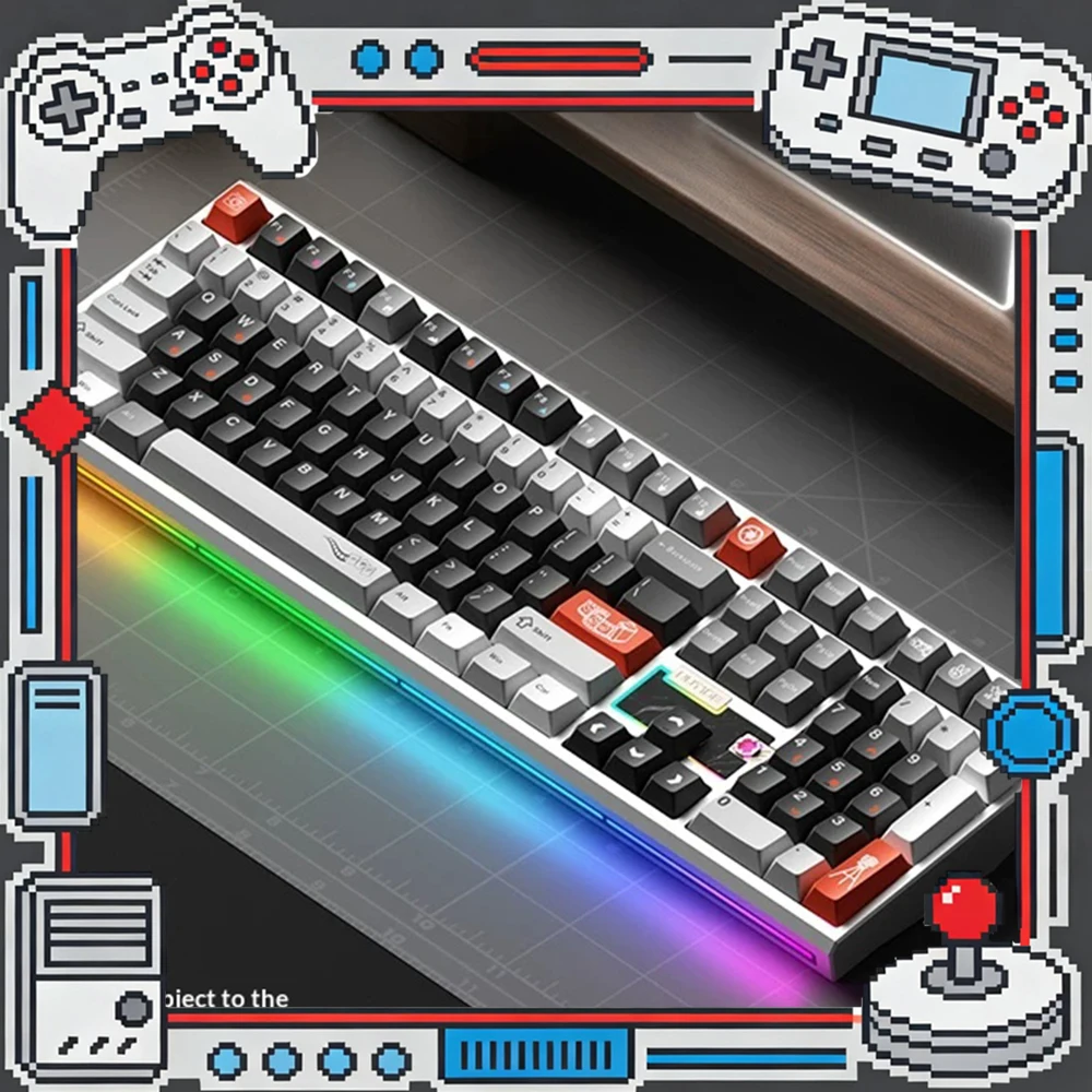 WEIKAV NUT108 108-Key Tri-Mode Aluminum Mechanical Keyboard Hot-Swappable RGB For Gifts