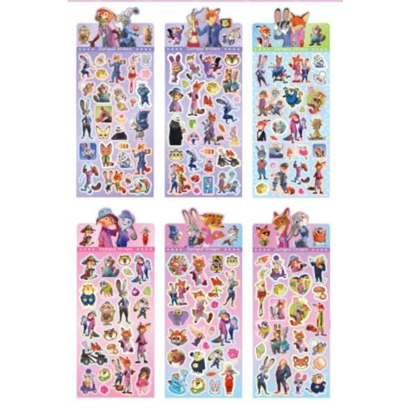 ملصق جوكا شفاف مقطوع بالليزر لمدينة الحيوانات المشهورة، ملصق كرتوني إبداعي، مواد ديكور، صورة لاصقة #4