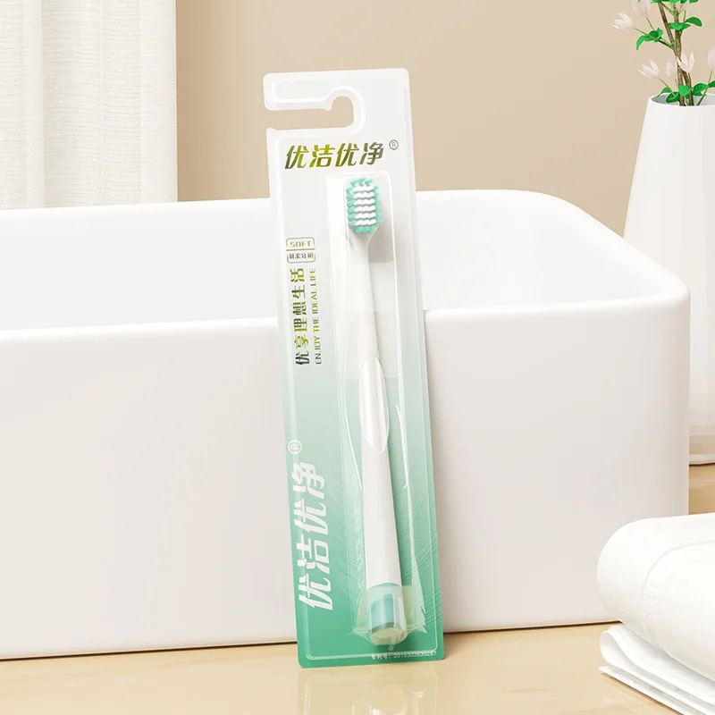 Roze draad brede kop zachte haren tandenborstel afneembaar paar handmatige tandenborstel voor thuisgebruik reizen draagbaar wassen dagelijks