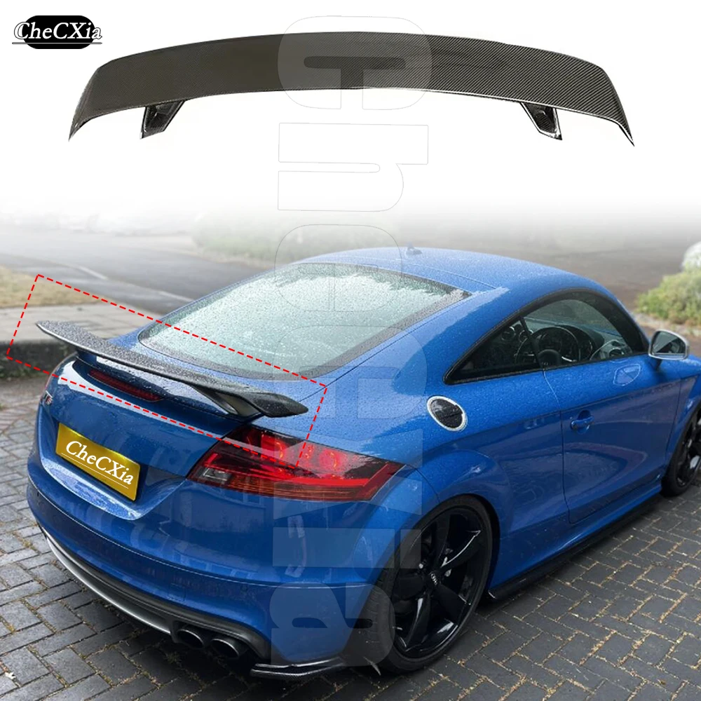 Carbon Fiber Rear Trunk Spoiler For Audi TT TTS TTRS MK2 MK3 Boot Wing Lip Decoration Body Kits Spoiler 2008-2024