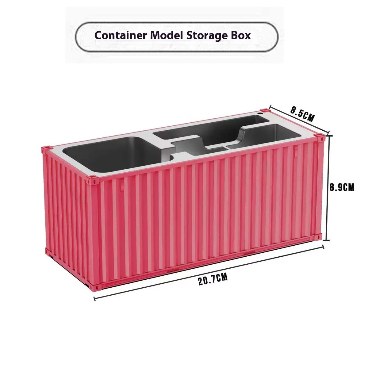 Minimalist Container Model Desk Decoration Small Multi-functional Office Desk Pen Holder Storage Gift Box with Printed Text