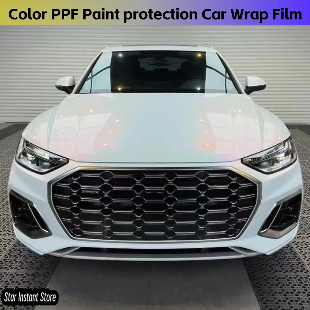 

Color TPU PPF White to Red Car Wrap Vinyl Full Body Paint protection Film Anti Scratch High Good Quality 7.5mil Film