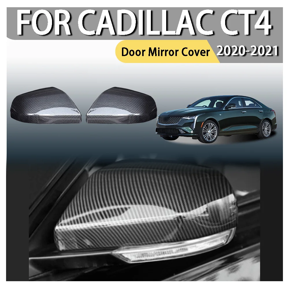

Крышка дверного зеркала для Cadillac CT4 2020 2021, украшение автомобиля, обновление автомобиля, автомобильные аксессуары, Стайлинг автомобиля, АБС-пластик, накладка