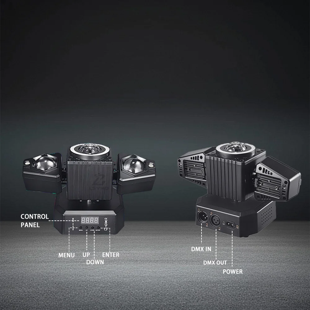 50W Disco Light Remote Control Mini LED Beam DMX512 Rotating DJ Equipment Moving Head Stage Effect For Party Club Birthday Event