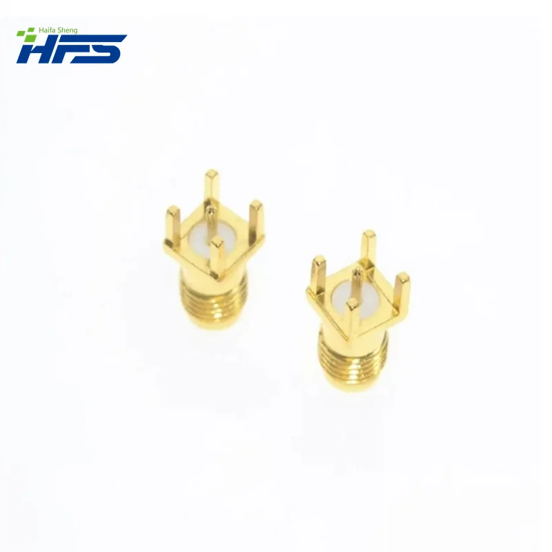 Hot End Launch Pcb Mount Sma Female Plug Straight Rf Connector Adapter Antenne Sma Connector 5Pcs