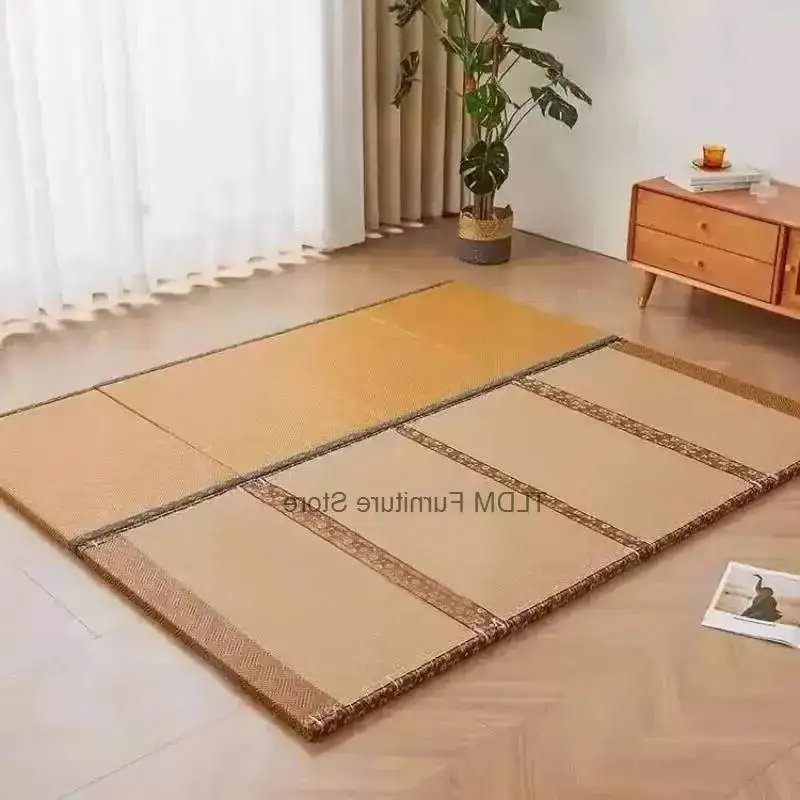 Home Japanese Mattresses Foldable Tatami Coconut Palm Mattress Office Nap Floor Sleeping Pad Bedroom Bay Window Hard Mattresses
