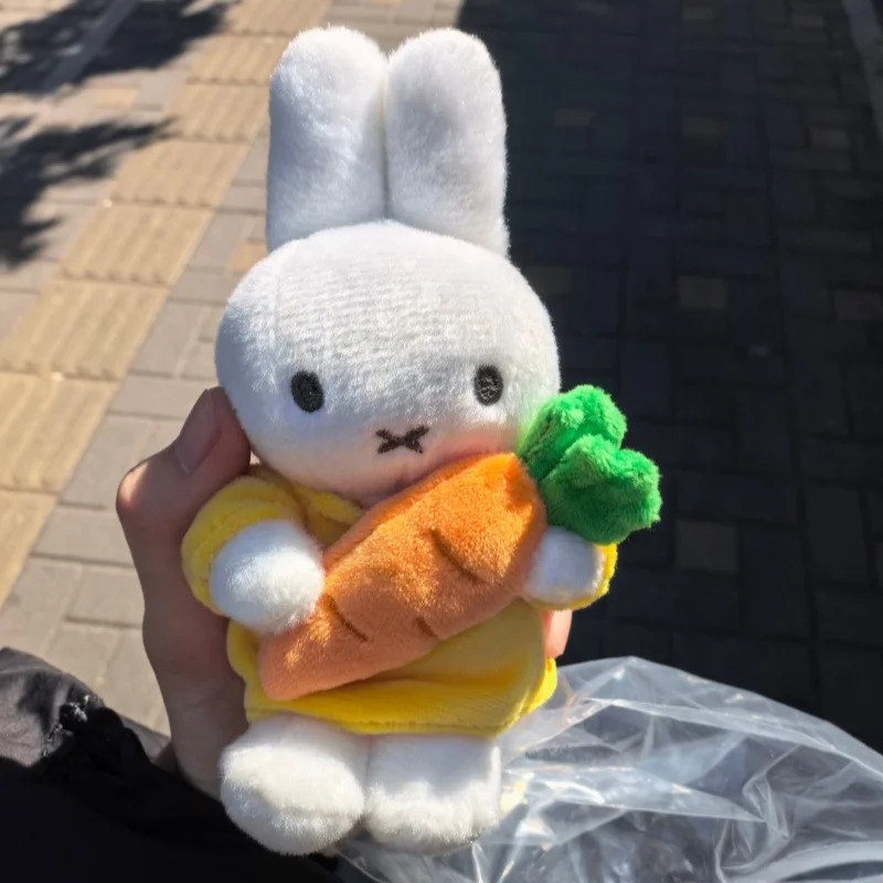 VIPO x Miffy Miffy Bunny Plush Toy Pendant Cute Fruit Carrot Stuffed Plush Doll Keychain Collectible Gift for Kids