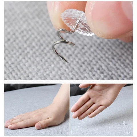 20PCS Bed Sheet Clip Fixer Transparent Twist Nail Sofa Cushion Blankets Cover Grippers Holder Fixing Slip-Resistant For Home