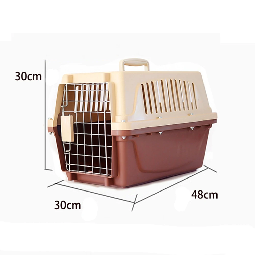 حاملات الحيوانات الأليفة الكلب حقائب السفر سيارة شركة الطيران المعتمدة صندوق النقل المحمولة قفص صندوق للكلاب الصغيرة القطط الصادرة حمل حقيبة