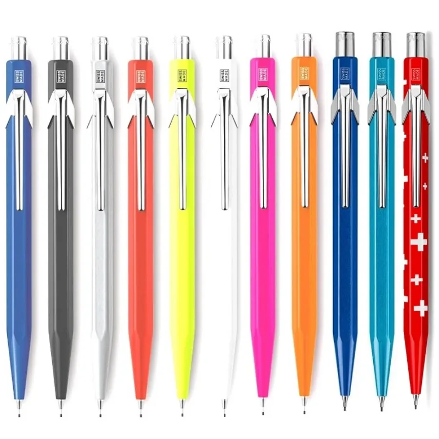 

For Swiss CARAN D'ACHE 844 Mechanical Pencils 0.5mm & 0.7mm - Ergonomic Hexagonal Grip Smooth Writing Comfortable Feel