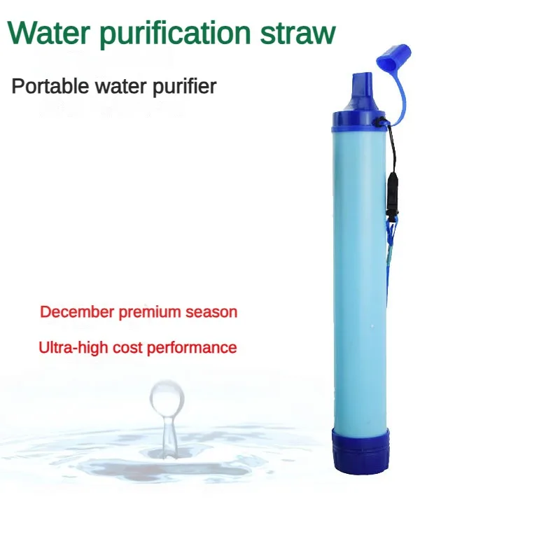 Mini Pocket Hand Pomp Waterfilter Outdoor Survival Draagbare Drinkzuiveraar Filters Voor Reizen Wandelen Kamperen Trip