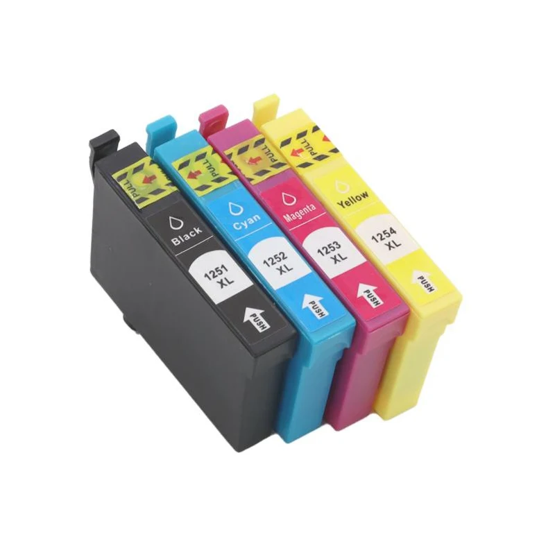 Cartucho de tinta compatível para Epson, adequado para Epson 125, T125, T1251, NX125, NX127, NX130, NX230, NX420, NX530, NX625, Workforce 320, 323, 325, 520