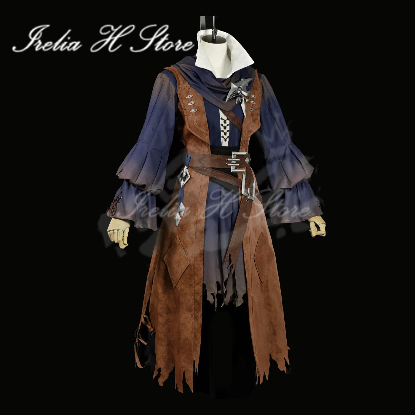 

Irelia H Estinien Varlineau from FF14 Final Fantasy XIV Expeditioner's Coat Set Cosplay Costume Custom size made