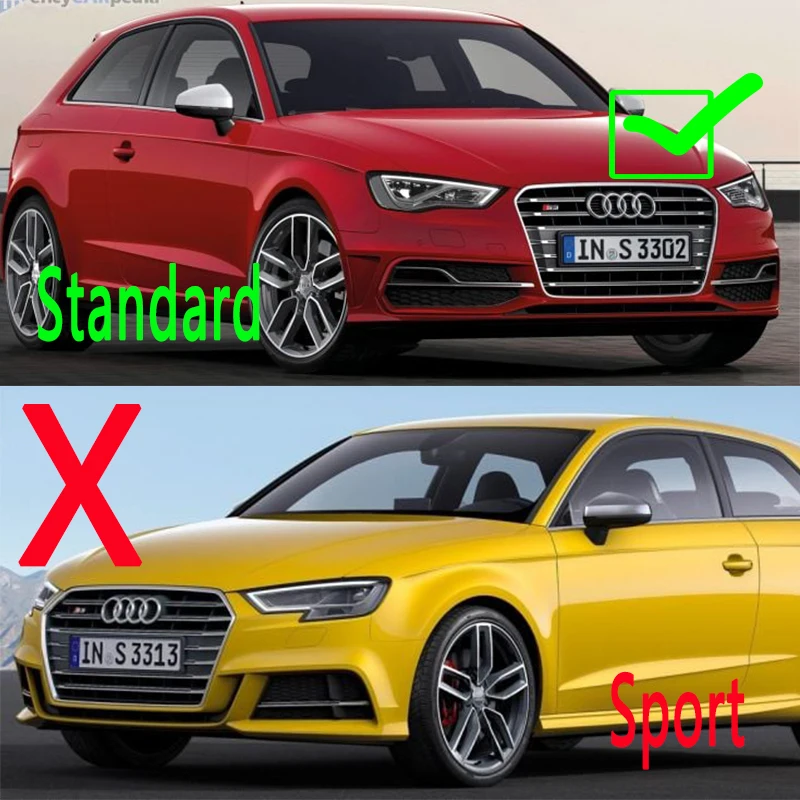 Spoiler Anteriore Per Audi A3 S3 8V (2014-2016) – Labbro Paraurti In ABS, Nero, Protezione E Stile Sportivo