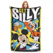 Mickey Mouse Cartoon Merch Blanket Lightweight Warm  Throw Blankets for Bed 50x60 Inches Multi-size Bedding Throws