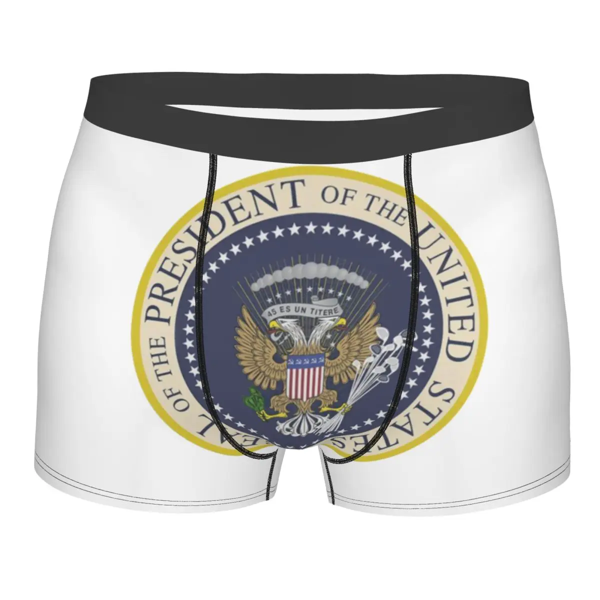 

Male Cool Usa President Seal Flag Coat Of Arms Underwear Boxer Briefs Men Soft Shorts Underpants