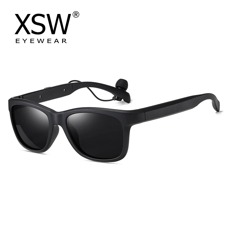 XSW Stereo Wireless Bluetooth 5.0 Headset Telephone Driving Sunglasses/MP3 Riding Eyes Glasses With Polarized UV400 Sun Glasses