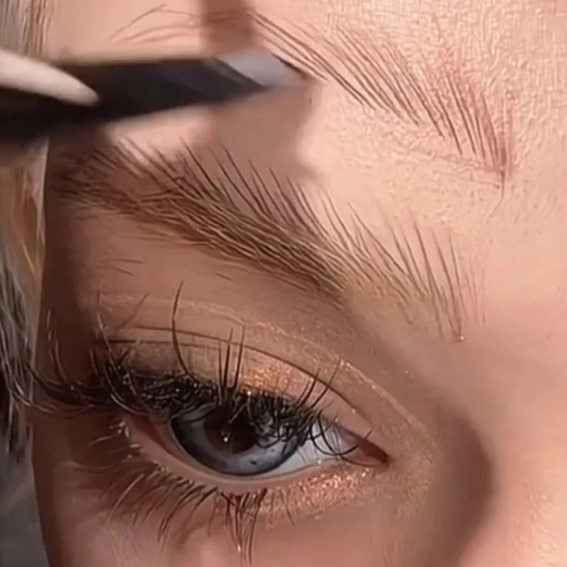 両端マットアイブロウペンプロフェッショナルワイルドアイブロウリフトメイクアップツール防水長期的な眉毛エンハンサー化粧品