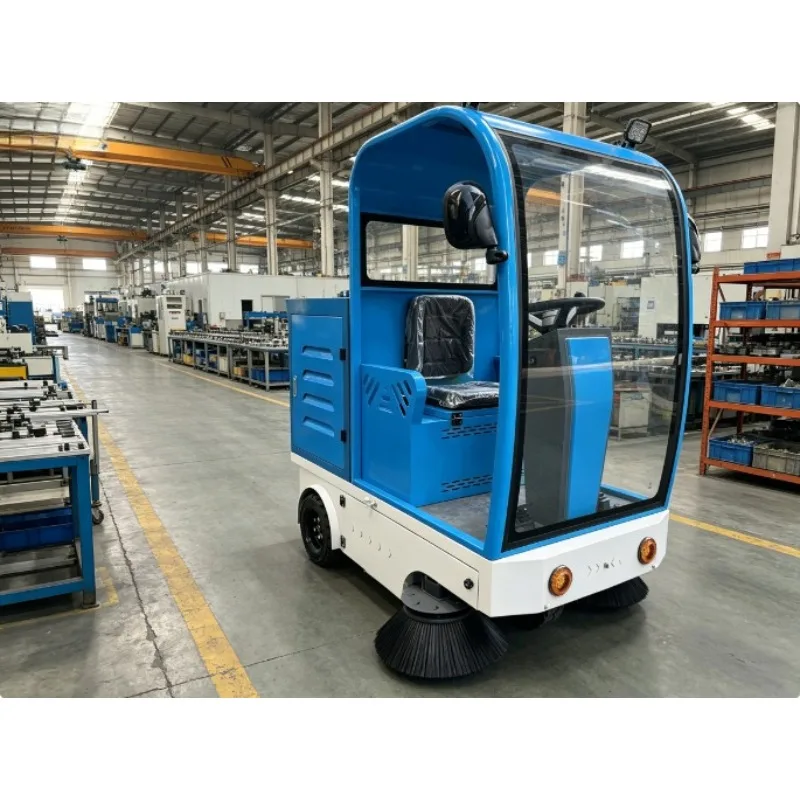 Electric Road Sweeper Adjustable Brush Street Sweeping Rig For Urban Narrow Sidewalk Dust Garbage Clearing Municipal Project