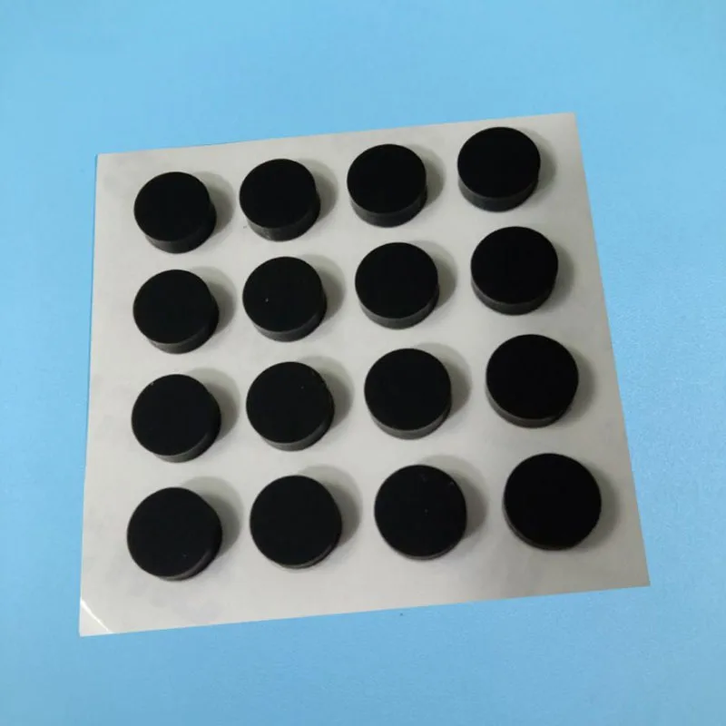 Black Rubber Anti Slip Round Pads Self-adhesive Damper Buffer Bumpers Feet Furniture Drawer Door Pad Notebook Non-slip Mats