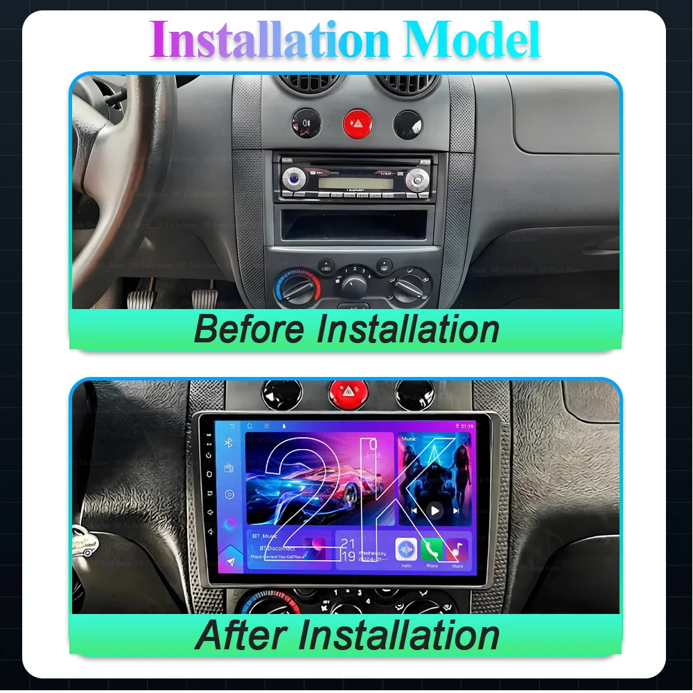 Stereo Head Unit For Chevrolet Aveo 2004 2005 2006 2007 2008 - 2010 Android 16 Multimedia Video Player Gps navigation Carplay 5G