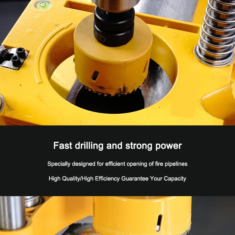 ماكينة فتح الأنابيب الكهربائية الصغيرة بقدرة 1500 وات ماكينة ثقب الأنابيب المجلفنة ماكينة ثقب الأنابيب من الفولاذ المقاوم للصدأ هيدرولي عالي الطاقة