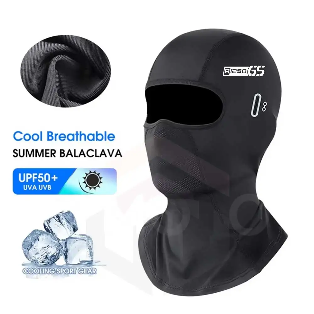 Balaclava Summer UV Protection Glasses Face Breathable Hole Men Women Quick-Drying Motorcyclist Ski Mask For BMW R1250GS