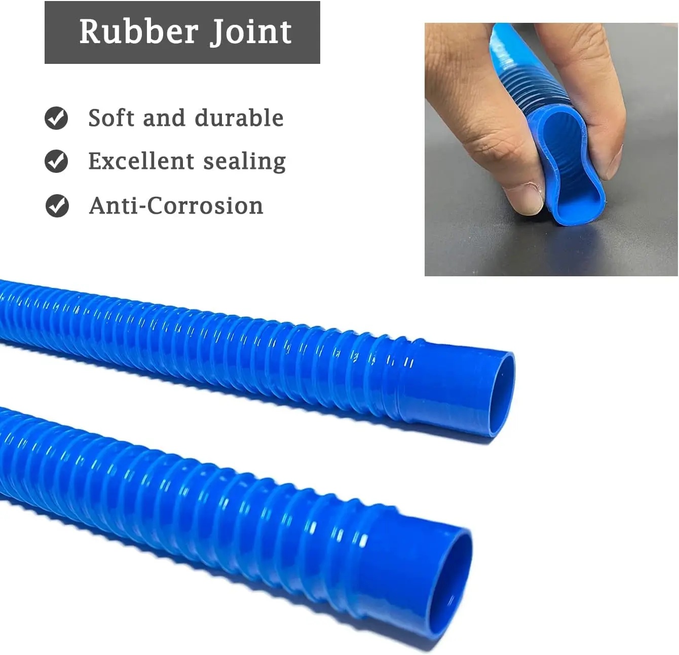 Bilge Pump Hose 1-1/8 Inch Dia Bilge Pump Installation Kit  PVC Hose 2 Stainless Steel Clamps And Thru-Hull Fitting