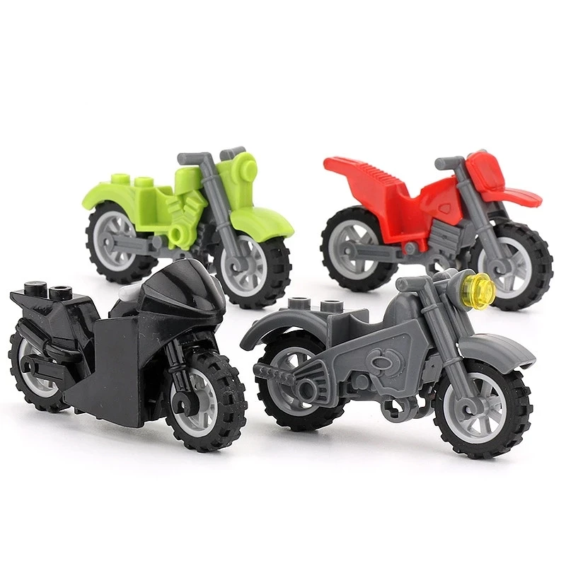 WW2 Military German US Japan Tricycle Building Blocks Modern Off-road Racing Army Figure Two-wheeled Motorcycle Bricks Toys J051