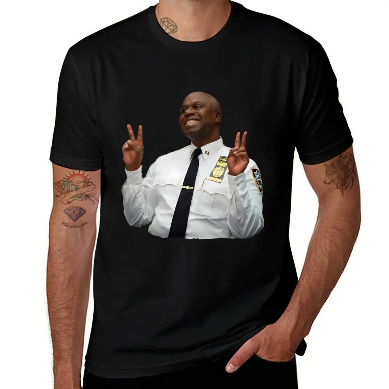 Captain Raymond Holt T-Shirt Work Wear Breathable Tee T-Shirt