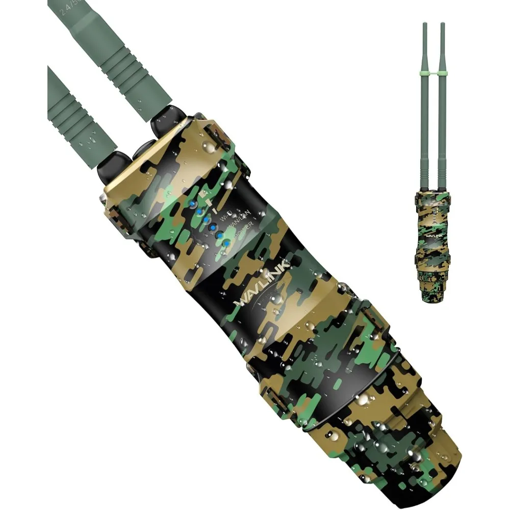 

Outdoor WiFi Extender Long Range Weatherproof Dual Band 2.4 5GHz AP Repeater Router Mode POE for Yard Patio Rural Areas