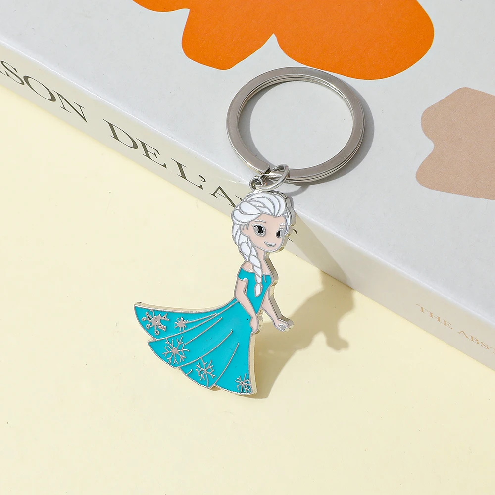 سلسلة مفاتيح ديزني فروزن برينسيز إلسا، شخصية فيلم سحرية جميلة، حلقة مفاتيح إلسا لحفلات أعياد الميلاد، هدية إكسسوارات عصرية