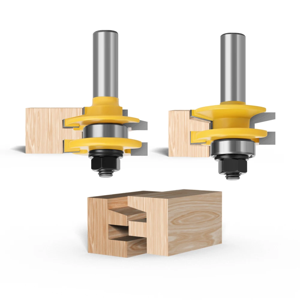 Imagem -05 - Lavie-shank Rail e Stile Tenon Router Grupo Porta Bevel Carpintaria Fresa para Ferramentas de Madeira Mc03143 Pcs 12 mm Pol