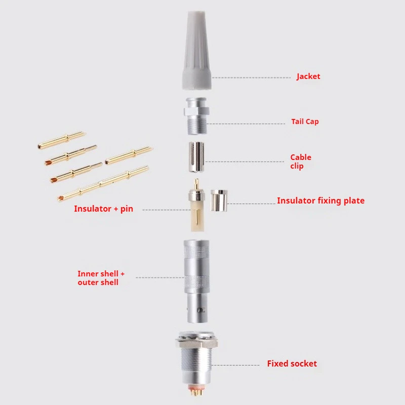 FFA ERA PCA.0S نصف قمر محوري دفع وسحب مقبس عائم ذاتي القفل 2345 نوى