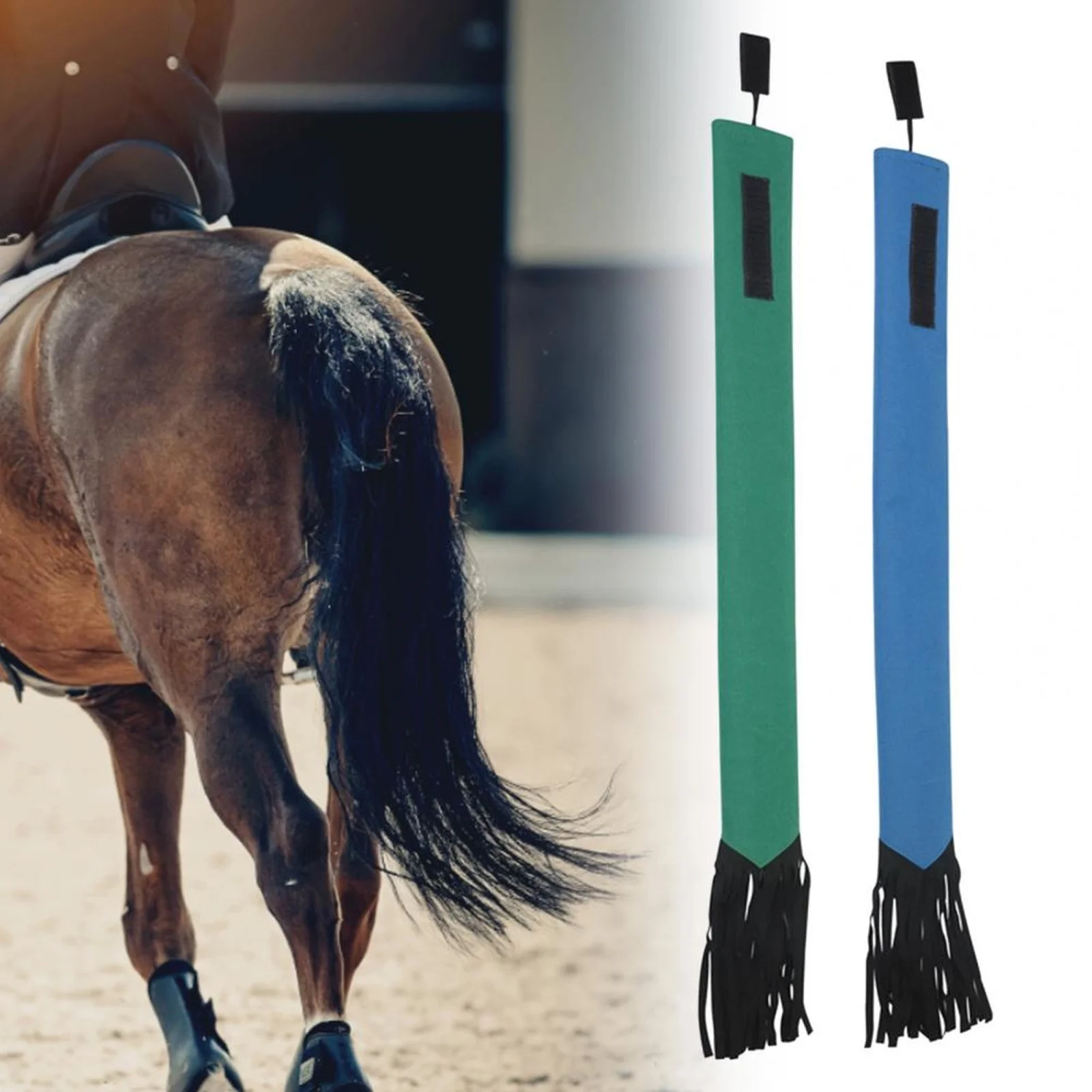 New Ponytail Storage Bag Mosquito Breathable Non-woven Fabric Horse Tail Bag Drawstring Horse Tail Protector Horse Accessories view 3