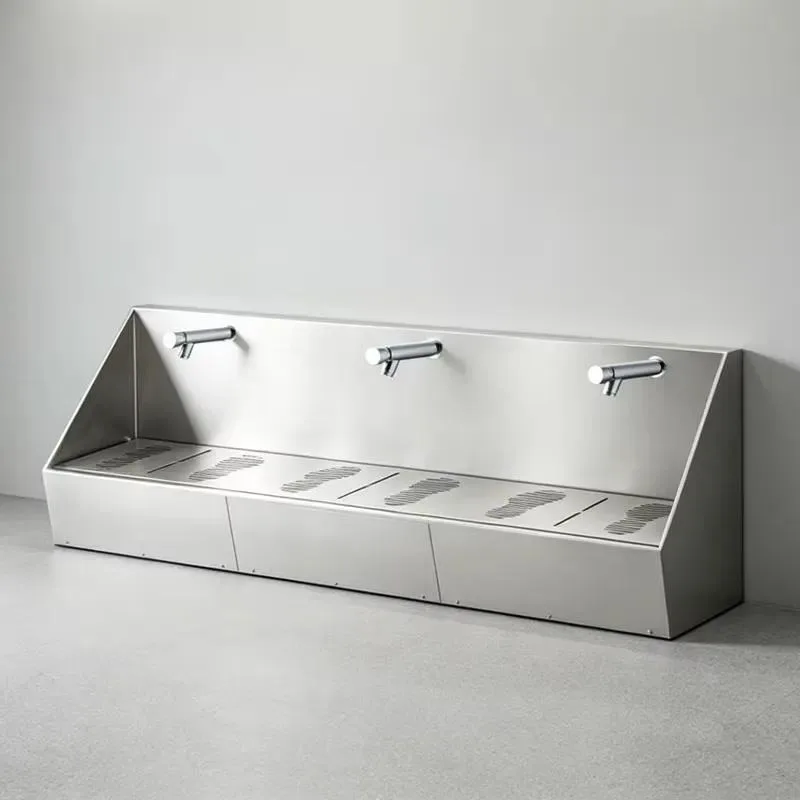 for Durable, heavy-duty 304 stainless steel satin-polished foot bath for worship and washing, three-stand
