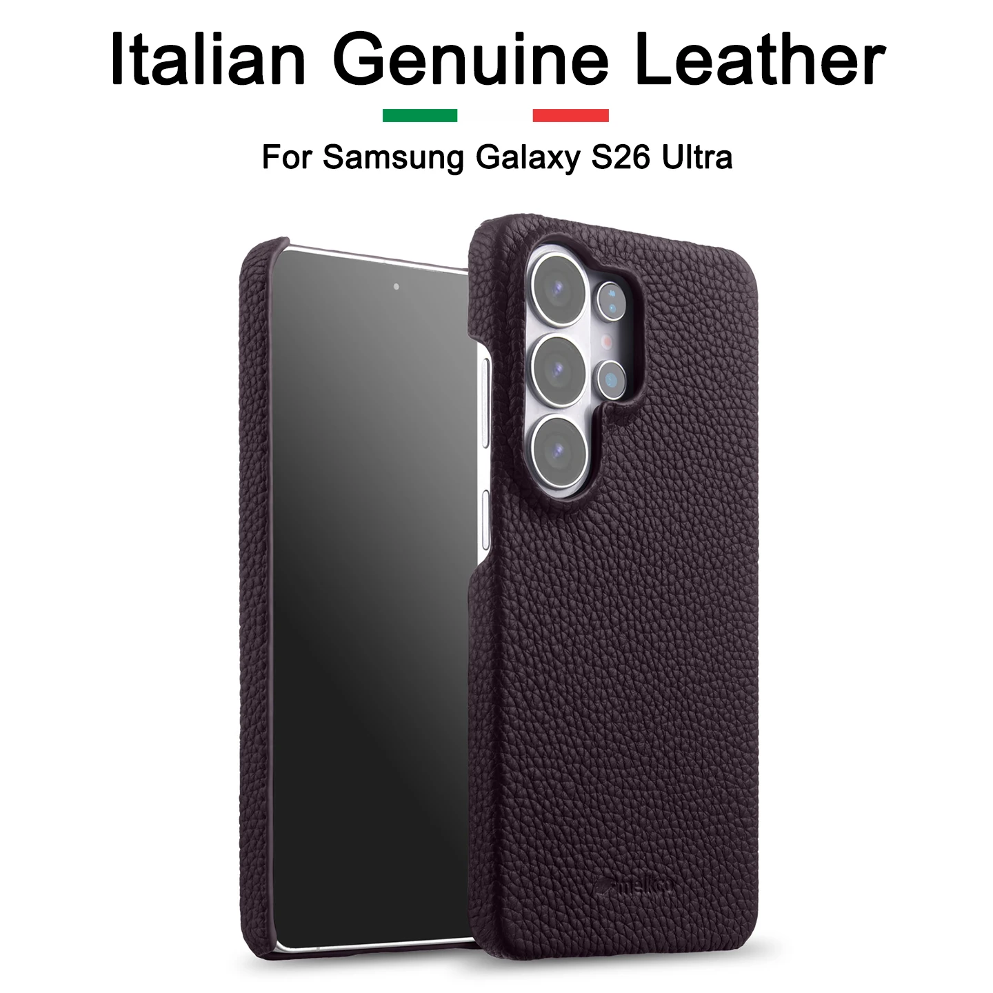 

For Samsung Galaxy S26 Ultra Plus S26+ Genuine Leather Magnetic Case with MagSaf Real Cowhide Cover For Galaxy S26 Ultra S26+
