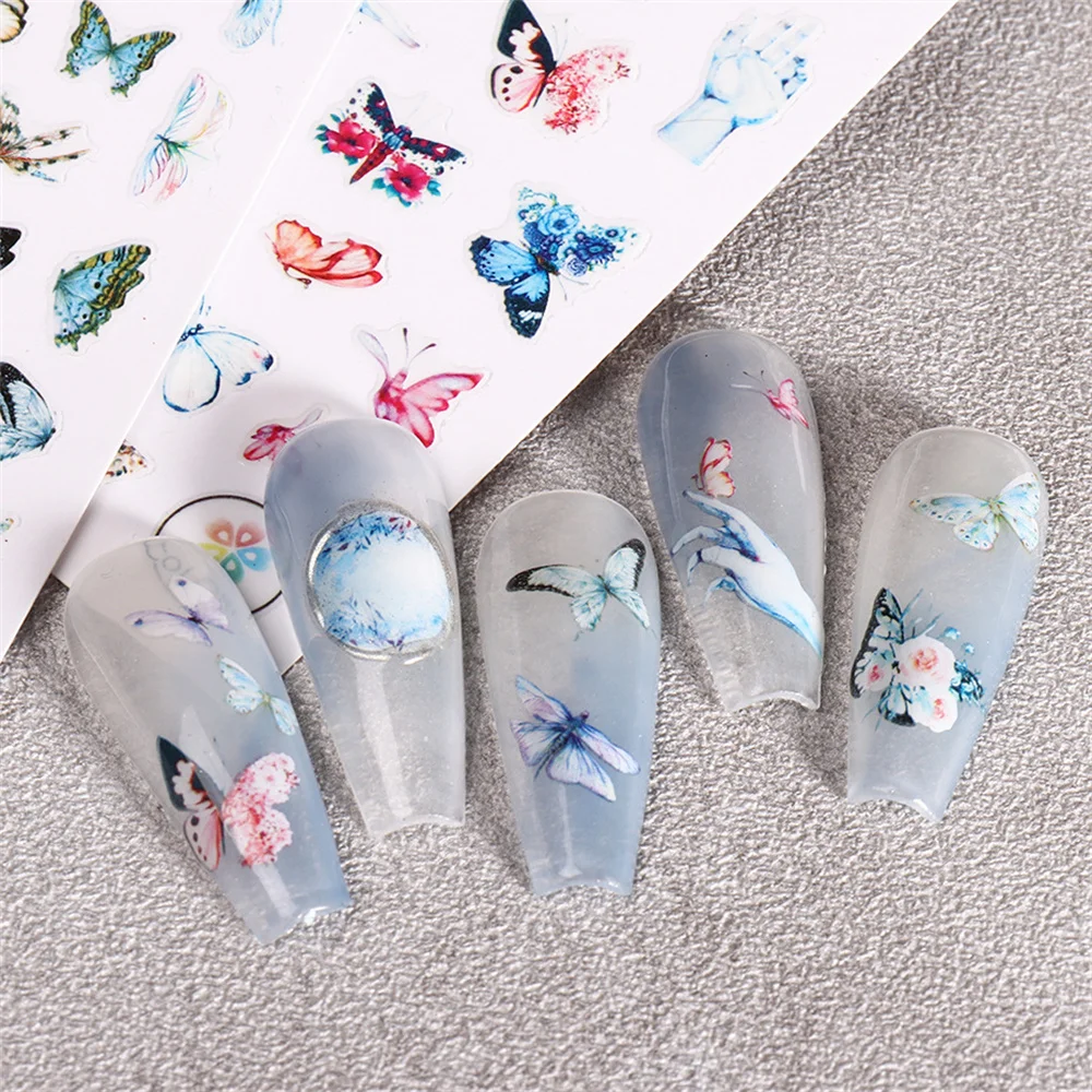 반짝이는 색상 추가 네일 스티커, 아름다운 네일 스티커 만들기, 오래 지속되는 효과, 아름다운 네일 디자인, 네일 아트