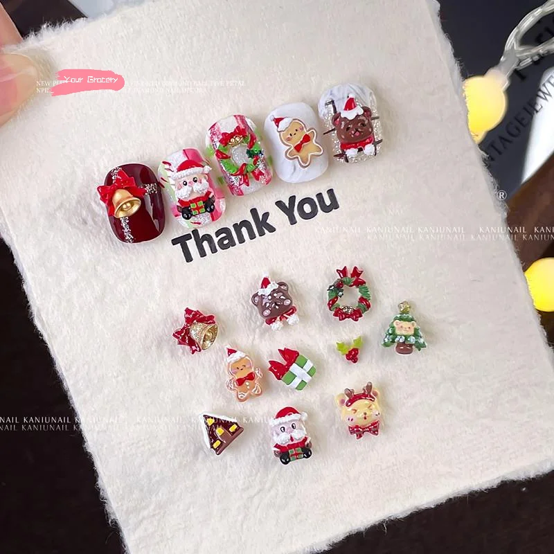 1 個のシリコーン 3D ネイルアートモールドクリスマステーマ雪だるまクリスマスツリーサンタクロース DIY デザインマニキュアチャームネイルデコレーション用
